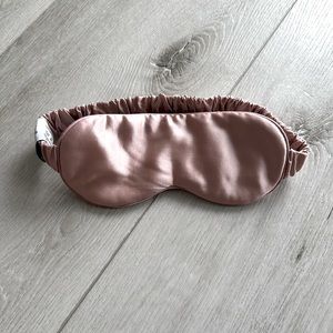 2/$20 NWOT Blush Pink Silver Silk Sleep Eye Mask